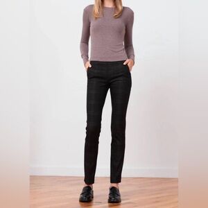 NWT Avenue Montaigne Louis flannel pant in black size 8 designer style F1366